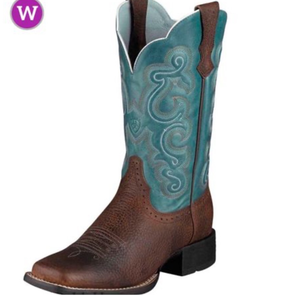 Women's Ariat Brown Oiled Rowdy Quickdraw Boots 10004720 SZ 6